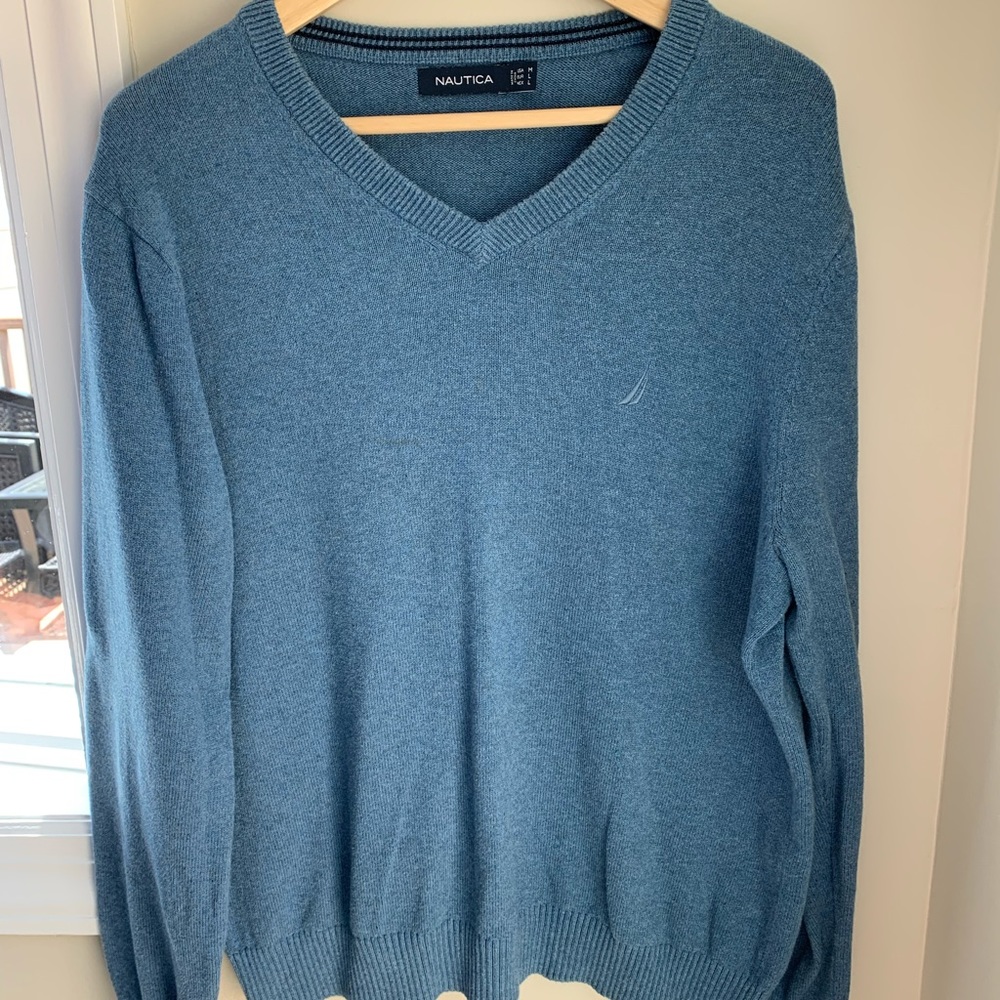 Blue V-Neck sweater
